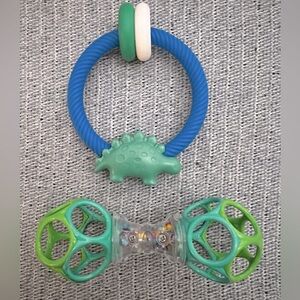 Shaker Rattle Teether Toy Set